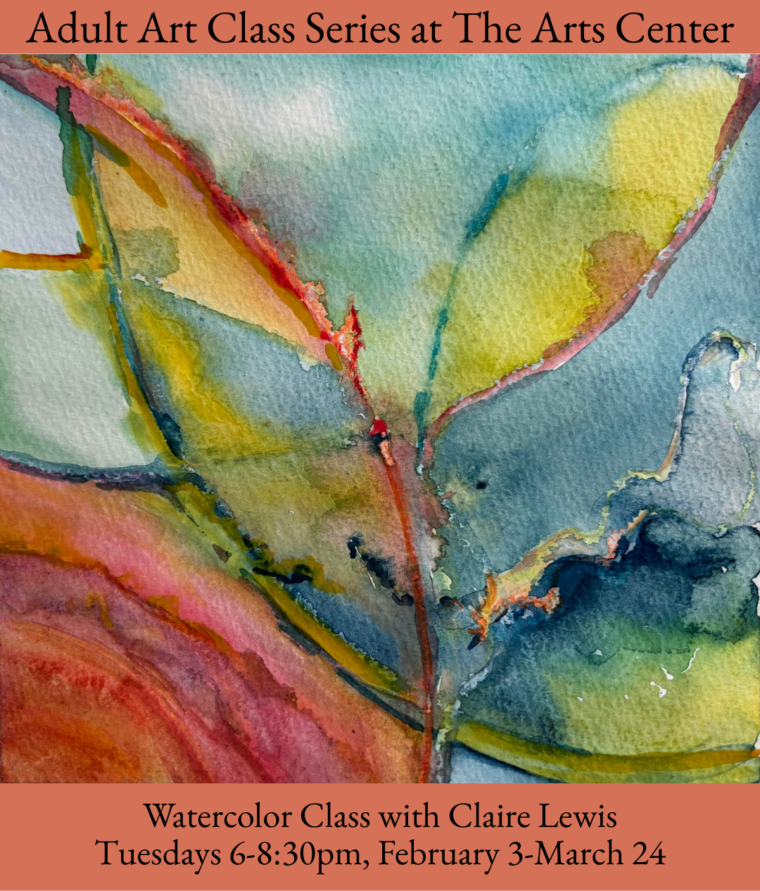 Watercolor Class with Claire Lewis at the Arts Center of Brazos Valley